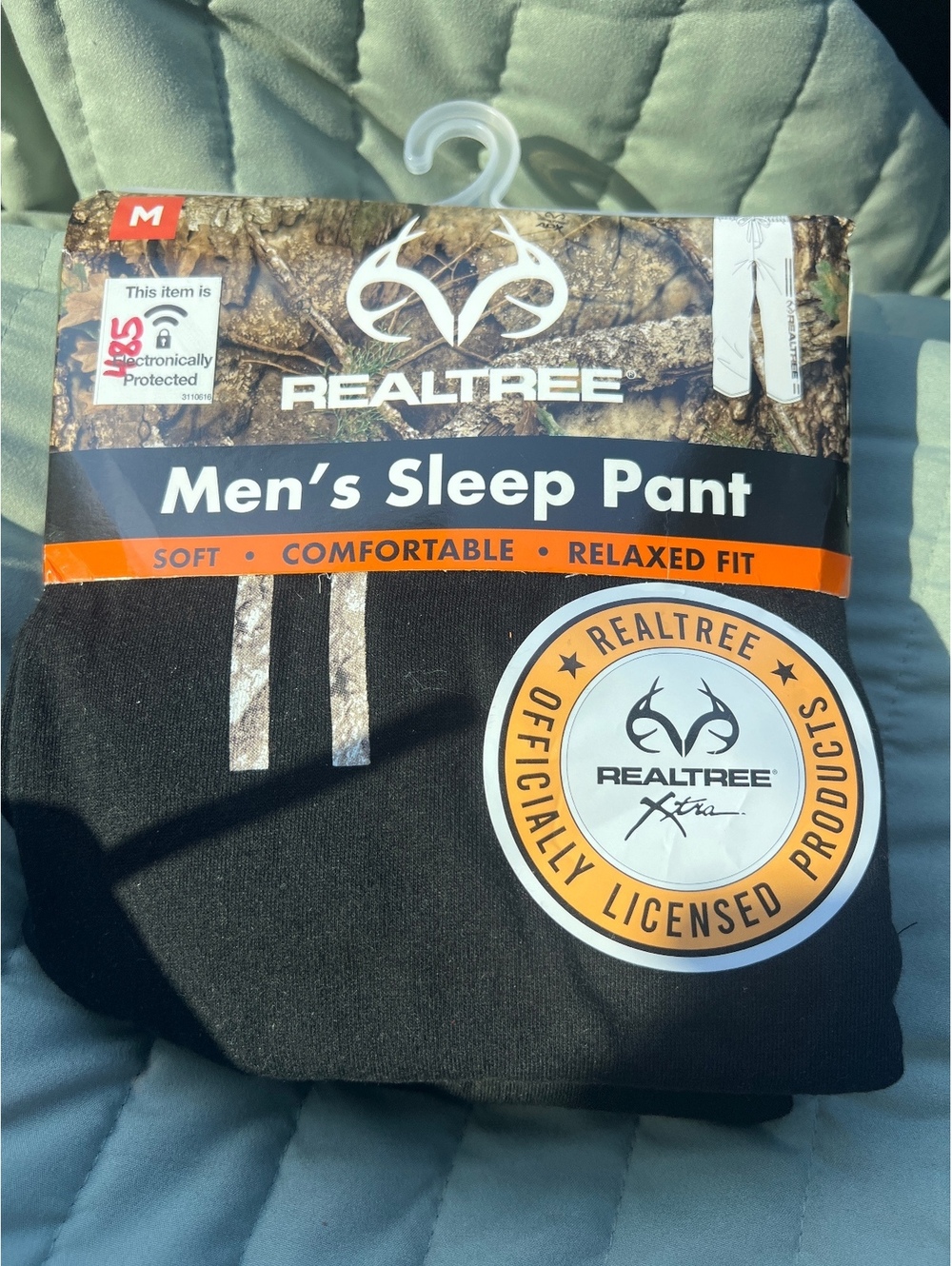 Realtree Men's Sleep Pant Relaxed Fit Medium Black